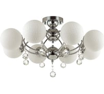 Люстра ODEON LIGHT, потолочная, стекло E27 8х60W JOLLY 3953/8C