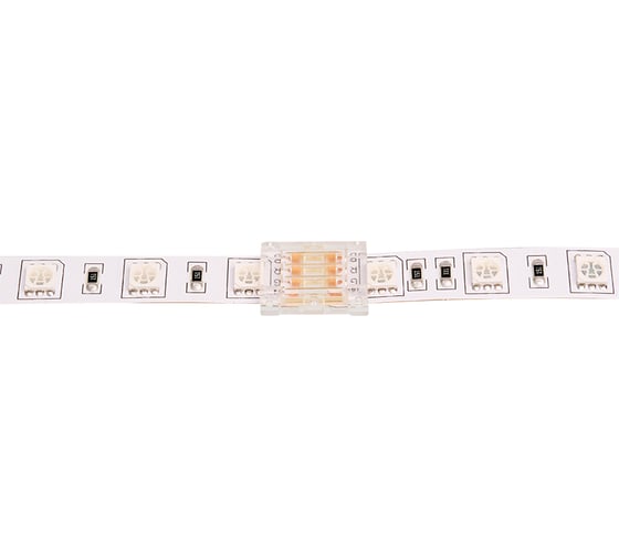 Коннектор Wolta последовательный для ленты SMD RGB шириной 10мм, комплект из 3шт, артикул WLS-4PIN-RGB-10MM-I