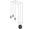 Подвес ODEON LIGHT LUCAS "паук" металл, GU10, LED, 30W 3897/3 1