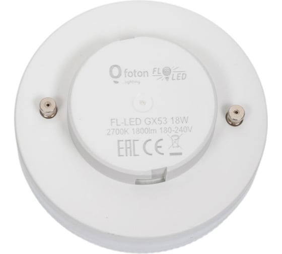 Лампа FL-LED GX53 18W 2700K 30x75мм 180V - 240V, 1800lm FOTON_LIGHTING 615046