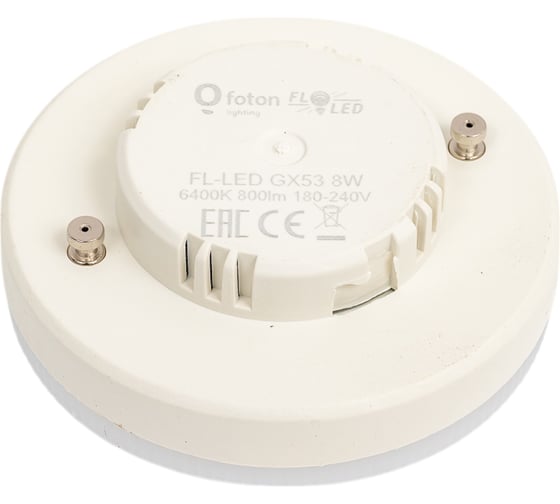 Лампа FL-LED GX53 8W 6400K 24x75мм 180V - 240V, 800lm FOTON_LIGHTING 614971