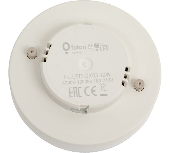 Лампа FL-LED GX53 12W 4200K 28x75мм 180V - 240V, 1200lm FOTON_LIGHTING 614995