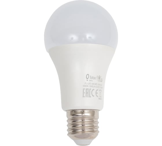 Лампа FL-LED A60-MO 12-48V AC-DC 15W E27 6500K 1500Lm FOTON_LIGHTING 616708