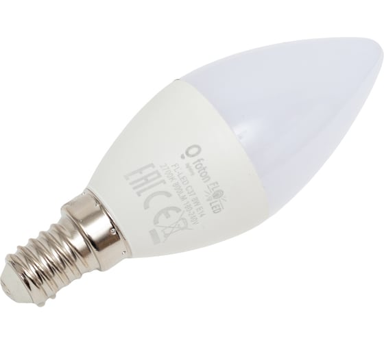 Лампа свеча FL-LED C37 8W E14 2700К 220V 800Лм 37x98мм FOTON_LIGHTING 615589