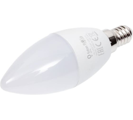 Лампа свеча FL-LED C37 12W E14 6400К 220V 1200Лм 37x106мм FOTON_LIGHTING 615664