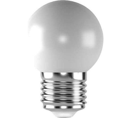 Шарик - лампа FL-LED DECO-GL45 1W E27 WHITE 230V E27 6400К LED 608215 1