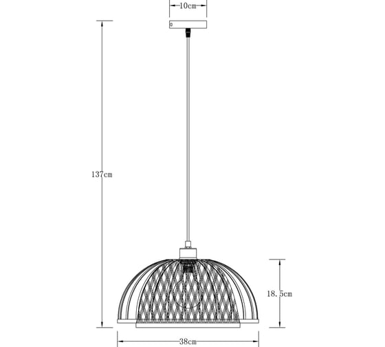 Подвесной светильник ARTE LAMP WOODSTOCK A7071SP-1BK
