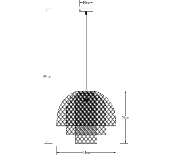 Подвесной светильник ARTE LAMP CASTELLO A7064SP-1BK