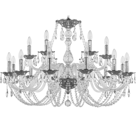 Хрустальная люстра Bohemia Classic Light 1601/12+6/360 Ni