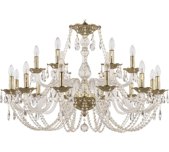 Хрустальная люстра Bohemia Classic Light 1601/12+6/360 G 1