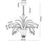 Люстра ODEON LIGHT, стекло E14 6х40W MERIDA 2652/6 2