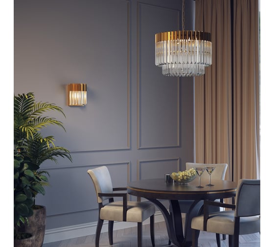 Люстра ODEON LIGHT, стекло E14 8х40W MORIA 4675/8