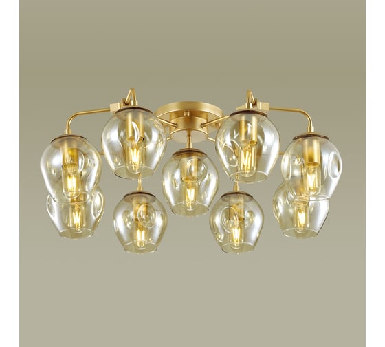 Люстра ODEON LIGHT, стекло E27 9х60W KUVA 4660/9