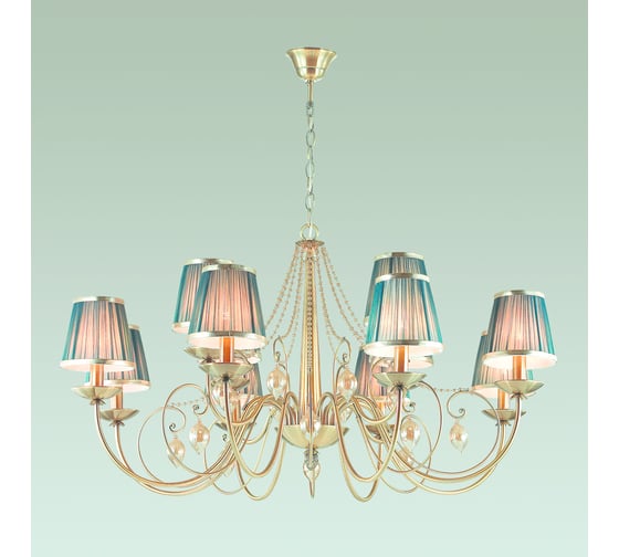 Люстра ODEON LIGHT, текстиль E14 12х40W NIAGARA 3921/12