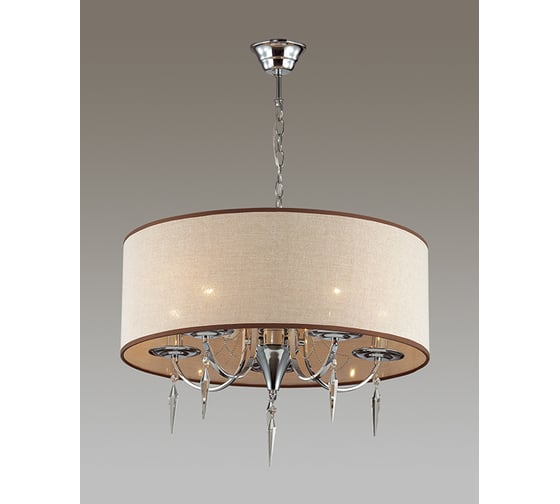 Люстра ODEON LIGHT, текстиль E14 5х40W OFELIA 3210/5A