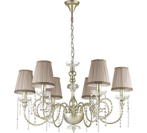 Люстра ODEON LIGHT, текстиль E14 6х40W AURELIA 3390/6