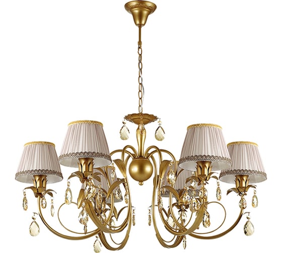 Люстра ODEON LIGHT, текстиль E14 6х40W CAROLLA 3398/6 1