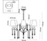 Люстра ODEON LIGHT, текстиль E14 6х40W GAELLORI 3393/6 2
