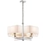 Люстра ODEON LIGHT, текстиль E27 4х60W NORTE 2421/4 1