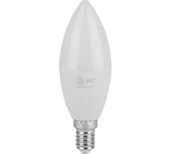 Лампочка светодиодная ЭРА GREEN LINE LED B358W840E14 GL, E14, 8 Вт, свеча, яркий белый свет Б0067100