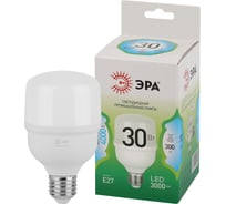Лампа светодиодная ЭРА GREEN LINE LED POWER T7030W840E27 GL Е27 30 Вт колокол яркий белый свет Б0067068