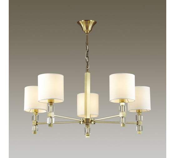 Люстра ODEON LIGHT, ткань E14 5х40W PAVIA 4112/5