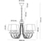 Люстра ODEON LIGHT, ткань E14 6х40W LIRIA 4182/6 2