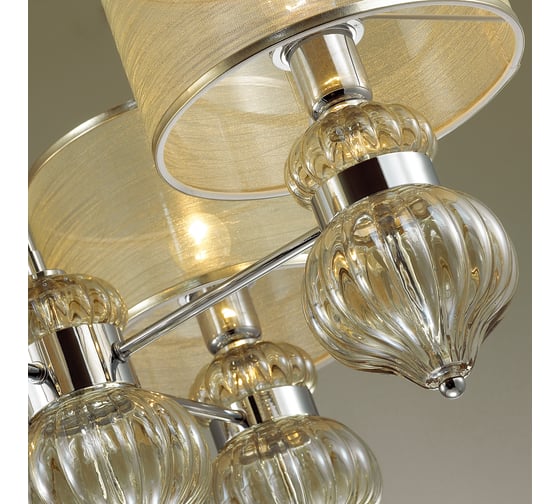 Люстра ODEON LIGHT, ткань E27 4х40W LILIT 4687/4