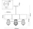 Люстра ODEON LIGHT, ткань E27 4х40W LILIT 4687/4 2