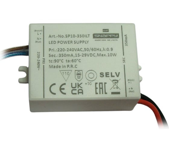 Драйвер SNAPPY AC/DC, LED, SP10-350ILT 6640322 1