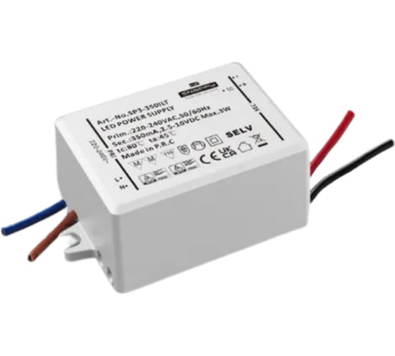 Драйвер SNAPPY AC/DC, LED, SP3-350ILT 6618982 1