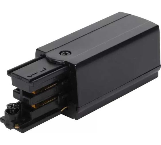 Ввод питания левый Русский Свет RS 3C TRACK PCL BK 65x32 мм, черный 19131021018