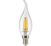 Лампа светодиодная филаментная Русский Свет RS F BXS, E14, 7W, 220-240V, 2700К, 7Вт, 810Лм, Ra 90, свеча на ветру 15011045087
