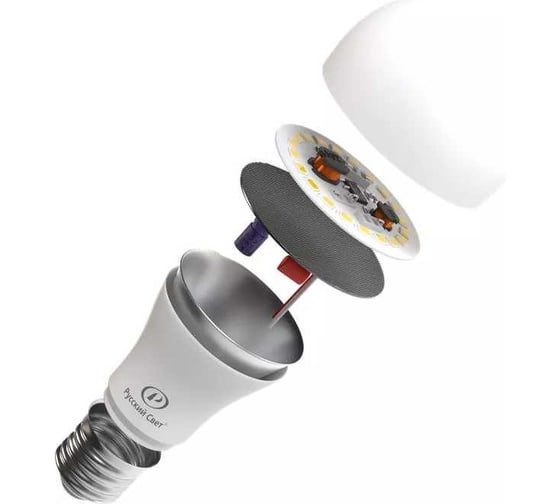 Лампа светодиодная Русский Свет RS A60, E27, 12W, 220-240V, 4000К, 12Вт, 1200Лм, Ra 90, грушевидная 15010345041