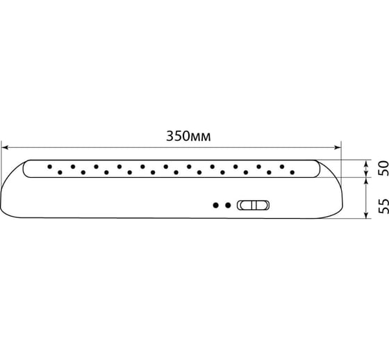 Светильник аккумуляторный FERON, 22 LED AC/DC, черный, EL1 51648