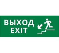 Пиктограмма ДСО Dekraft IP20, "ВЫХОД - ЛЕСТНИЦА ВНИЗ", 60443DEK