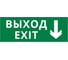 Пиктограмма ДСО Dekraft IP20, "ВЫХОД - ВНИЗ", 60433DEK 1