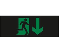 Пиктограмма Dekraft ДСО-IP20 "Выход - вниз черный фон" 60441DEK