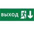 Пиктограмма ДСО Dekraft IP20, "ВЫХОД ФИГУРА - ВНИЗ 2", 60427DEK 1