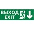 Пиктограмма ДСО Dekraft IP65, "ВЫХОД ФИГУРА - ВНИЗ 1", 60510DEK 1
