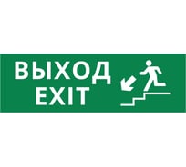 Пиктограмма Dekraft ДСО-IP65-Н "Выход - лестница вниз" 60578DEK