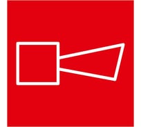 Пиктограмма квадрат Dekraft "ЗВУКОВОЙ ОПОВЕЩАТЕЛЬ ПОЖАРНОЙ ТРЕВОГИ", 60620DEK