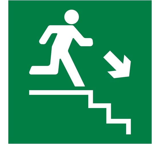 Пиктограмма Dekraft квадрат "Лестница вниз направо" 60608DEK 1