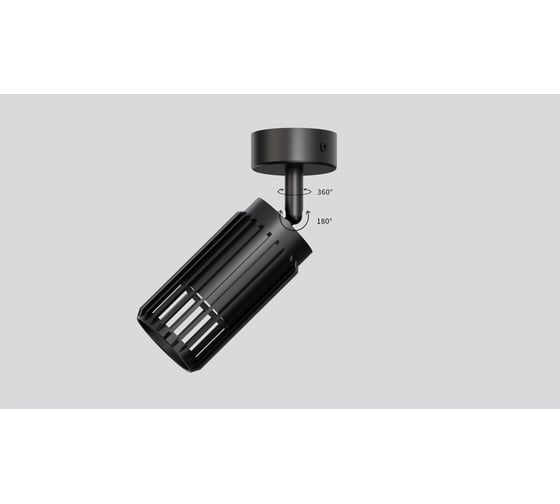 Светильник IEK 4207 настенно-потолочный GU10 черный LT-USB0-4207-GU10-1-K02