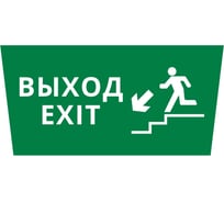 Пиктограмма Dekraft ДСО-IP65 "Выход - лестница вниз" 60485DEK