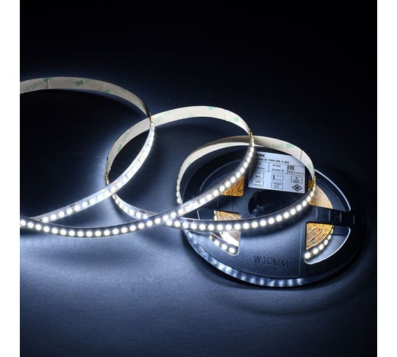 Лента LED IEK 5м 2835-168LED 14Вт/м IP20 10мм 24В 6500К LSR6-2-168-20-1-05