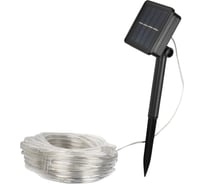 Светильник светодиодный садовый ФАZА SLR-G06-100W гирлянда дюралайт, 100, белый, LED, на солнечной батарее 5060098