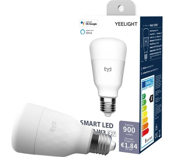 Умная LED-лампочка YEELIGHT Smart LED Bulb W3White YLDP007