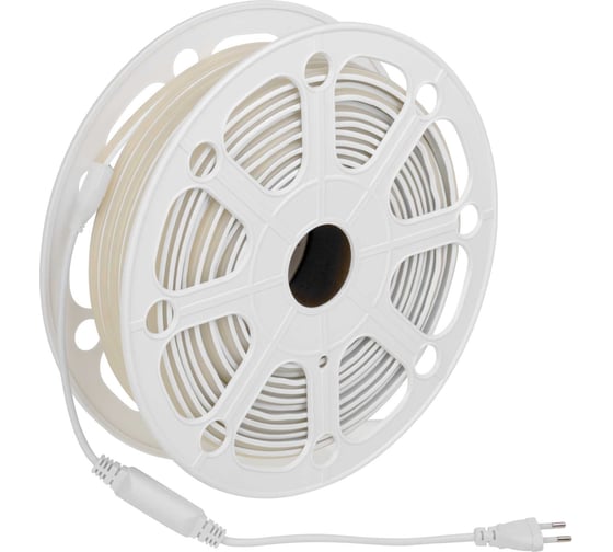 Светодиодная лента Wolta герметичная уличная IP65, от сети 220В, COB 280led/м, мощность 8Вт/м, световой поток 750лм/м, теплый желтый 3000К, бобина 50 м., артикул WLS-220V-COB-8W/3000/S280