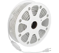 Светодиодная лента Wolta уличная от сети 220В, герметичная IP65, мощность10Вт/м, дневной белый свет 4000К, световой поток 750Лм, артикул WLS-220V-2835-10W/4000/S120